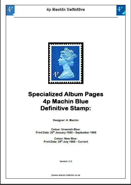 1980-2012 GB - 4p Value Machin Definitive Specialised Album v2.0